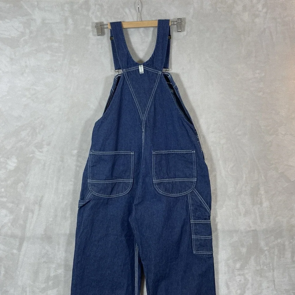 Key Imperial Overalls Bibs Mens 34x29 Dark Blue Farmer Western